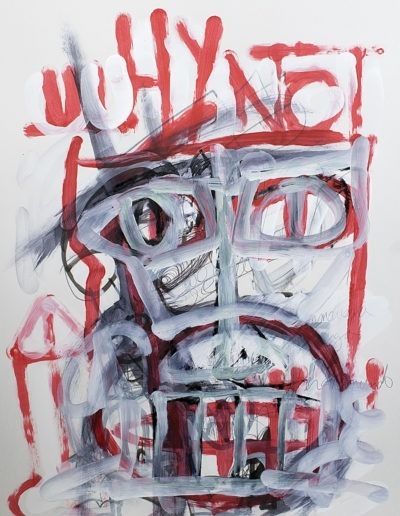 WhyNot - Technique mixte sur papier 70 x 50 cm – 2021 - © Christophe Ducoin alias « El Chuzpo » artiste peinte à Toulouse