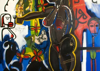 BLACK MAGIC WOMAN - Mixed media on canvas - 200 cm x 180 cm – 2014