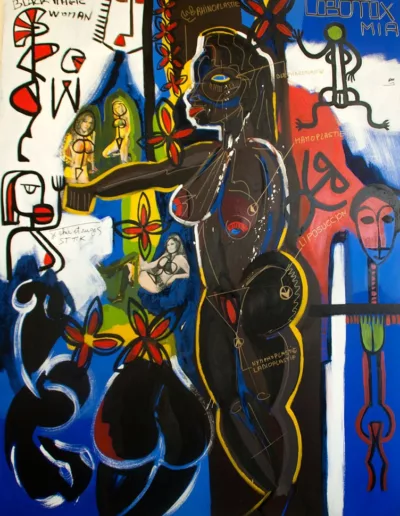 BLACK MAGIC WOMAN - Mixed media on canvas - 200 cm x 180 cm – 2014