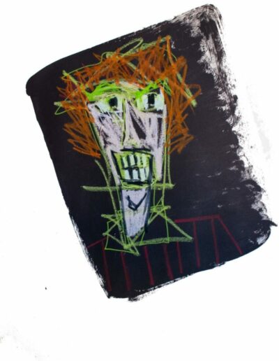 Cheese - Mixed media on paper 70 x 50 cm – 2021 - Private collection, Toulouse, France
