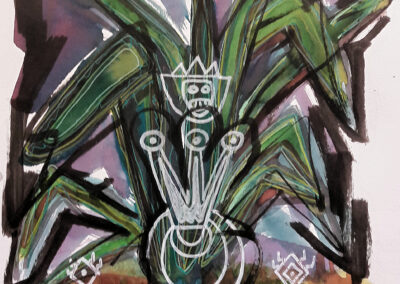 El gran maguey - Mixed media on paper - A3 - 2020