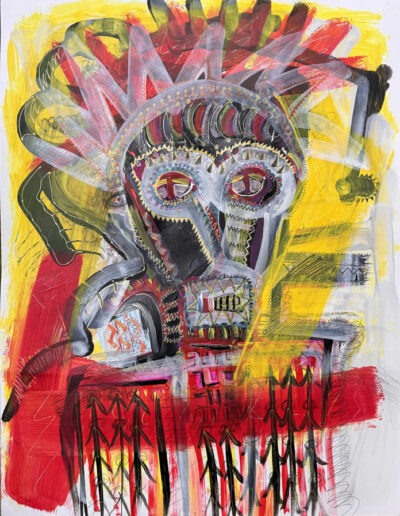 ESHU - Technique mixte sur papier - 50 x 70 cm - 2026